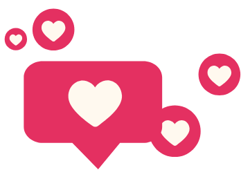 Cuori bianchi su sfondo rosa evocano amore, affetto e calore.